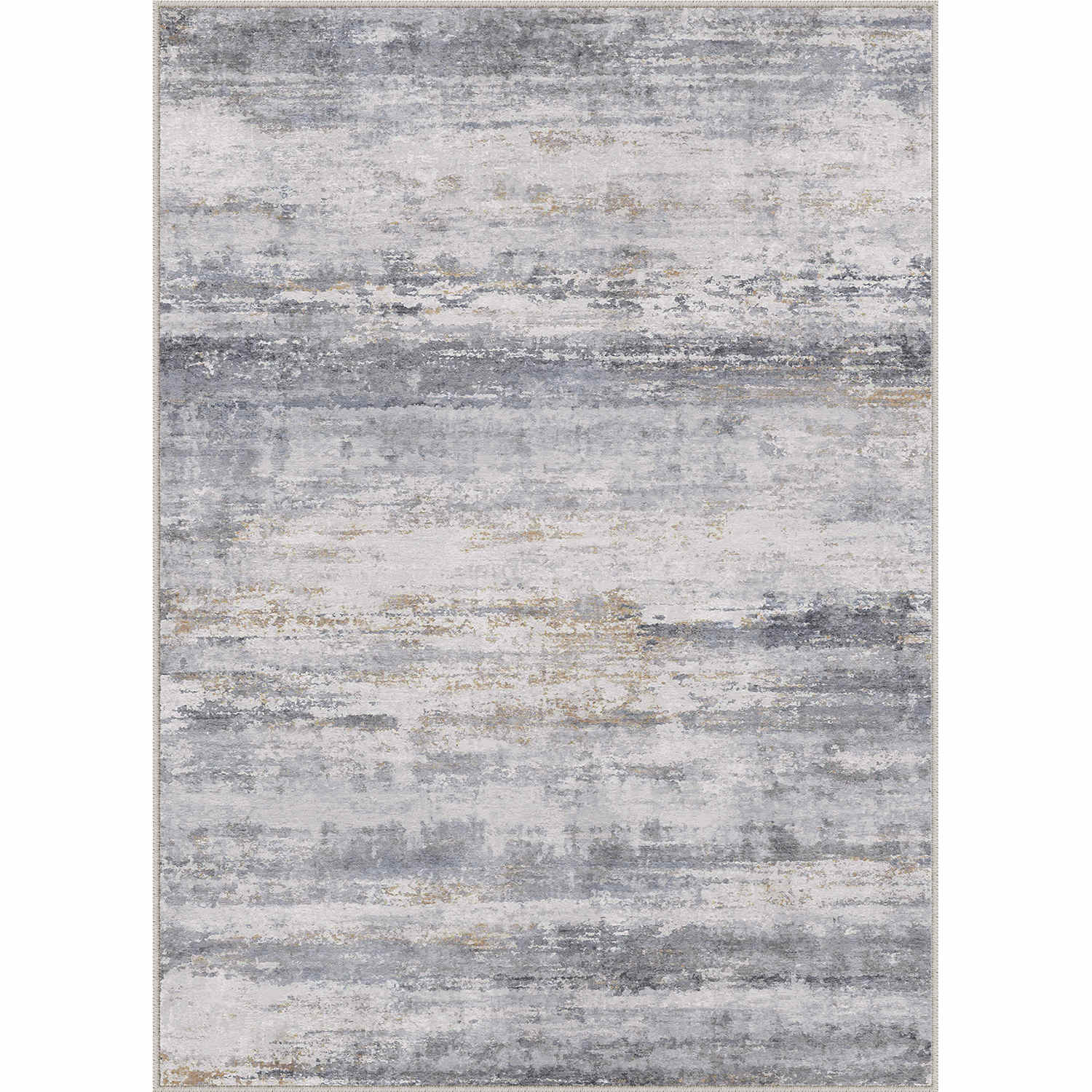 Ocean Sunset Modern Abstract Blue Machine Washable Rug – PureCozy