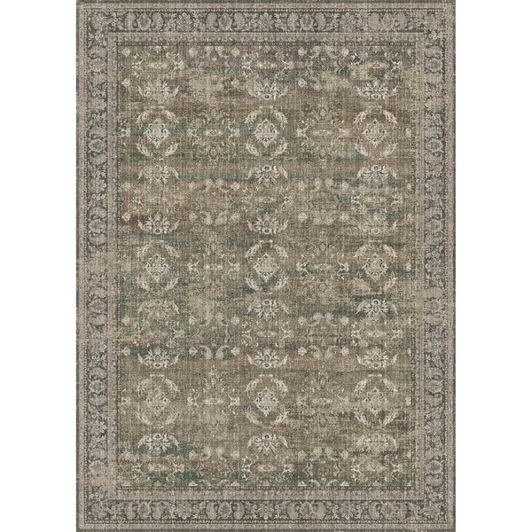 Boston Persian Vintage Brown Traditional Distressed Washable Area Rug