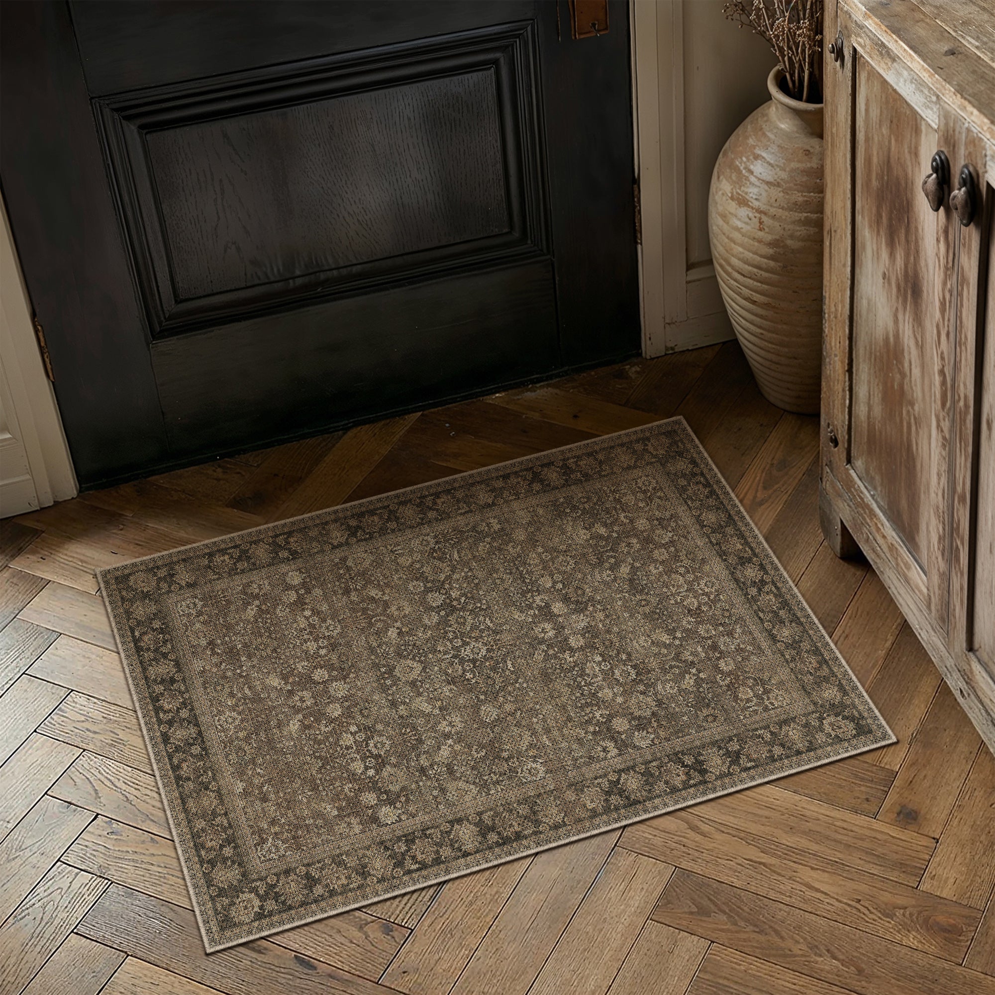 洋楽 RAKUTAO 91061 Oriental Weavers Andorra 2396B Brown Multi Area Rug | Carpetmart