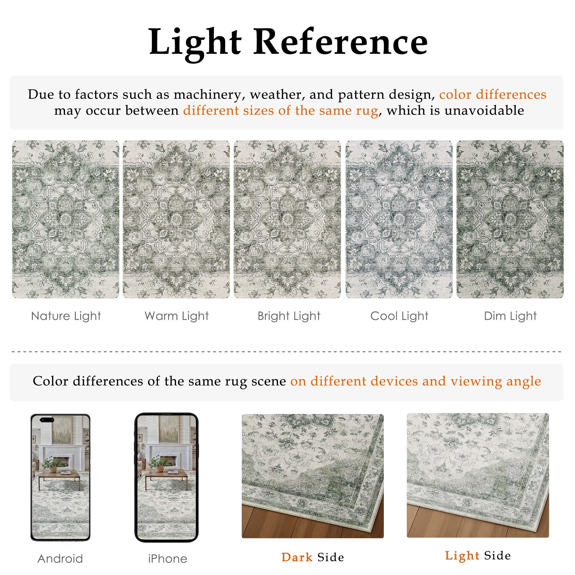 Sunburst Vintage Floral Green Traditional Machine Washable Area