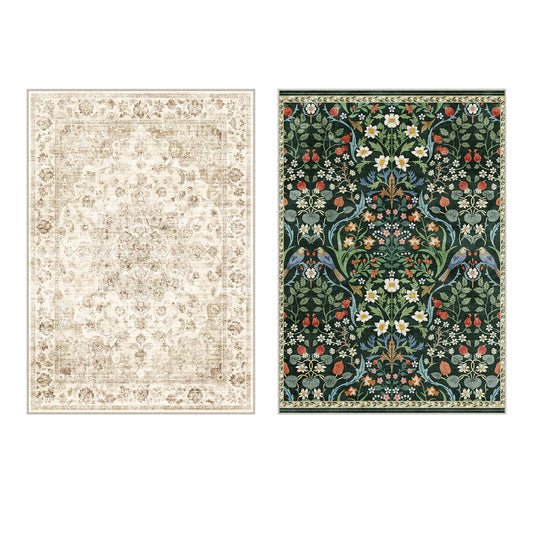 PureCozy Green Beige DualSeason™ Washable Rug