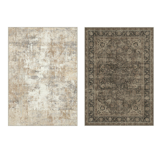 PureCozy Brown Beige DualSeason™ Washable Rug