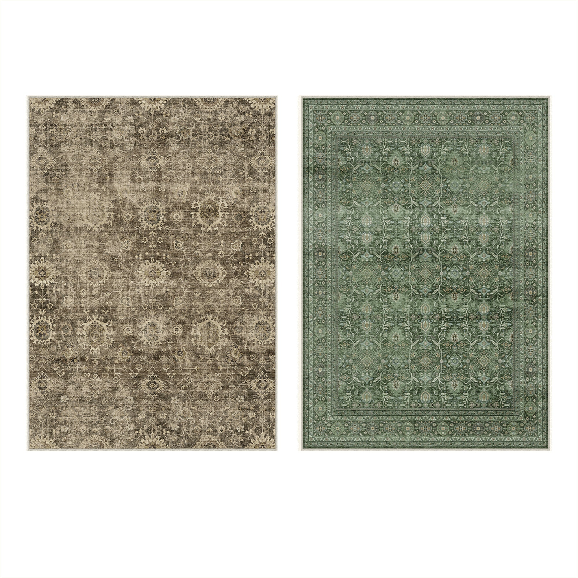 洋書 Sets: Performing Surfaces. + 3firms PureCozy Olive Brown DualSeason™ Washable Rug
