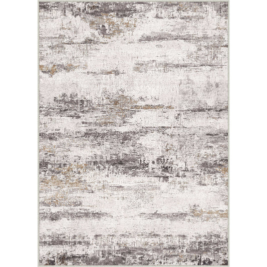 Tide Modern Abstract Gray Machine Washable Rug
