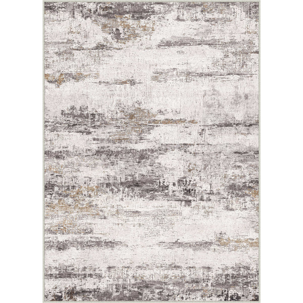 Tide Modern Abstract Gray Machine Washable Rug