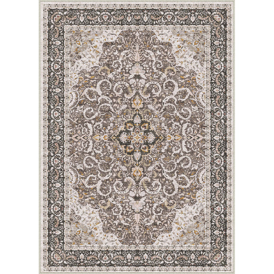 Alice Vintage Persian Gray Distressed Traditional Washable Rug
