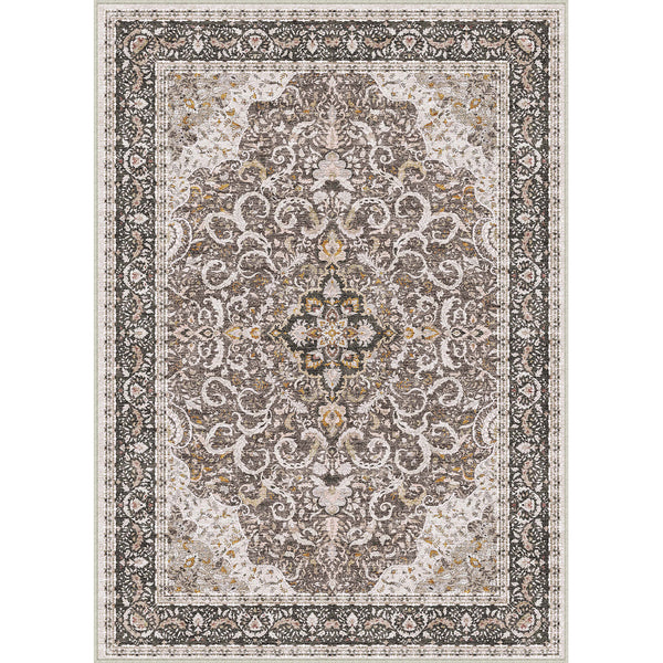 Alice Vintage Persian Gray Distressed Traditional Washable Rug