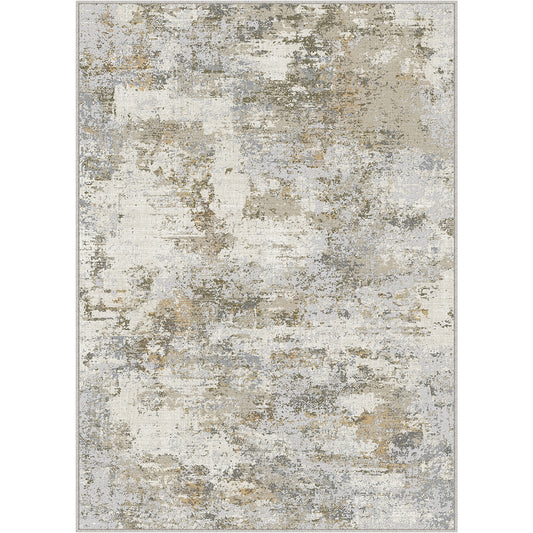 Daybreak Modern Abstract Brown Machine Washable Rug