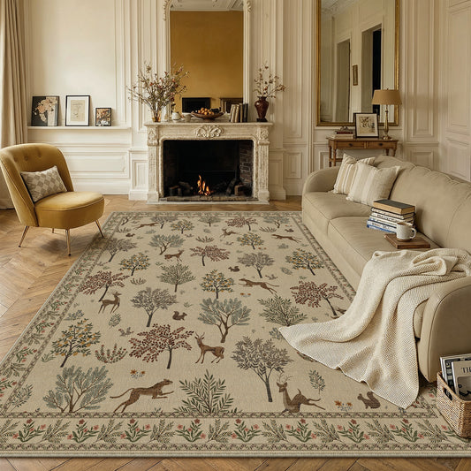 Safari Garden Colorful Re-Jute Washable Indoor Outdoor Rug