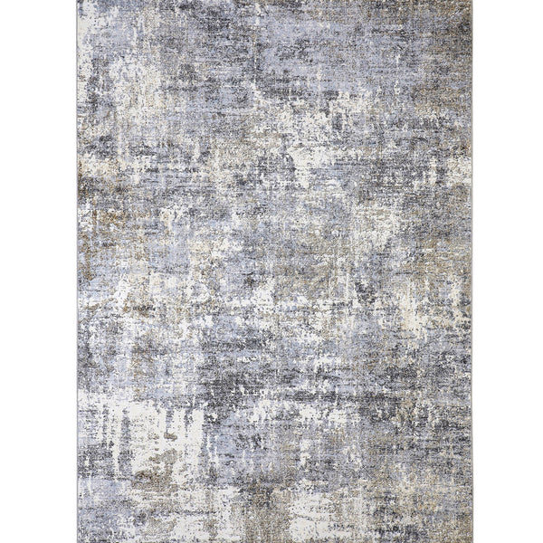 Reverie Modern Abstract Gray Washable Area Rug